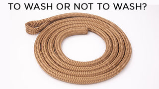 Should I wash my horse training ropes?