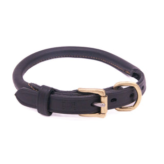 Rolled Leather Dog Collar